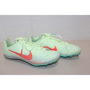 Nike Zoom Rival M 9 track spikes in the Barely Volt and Hyper Orange Kids 4.5Y